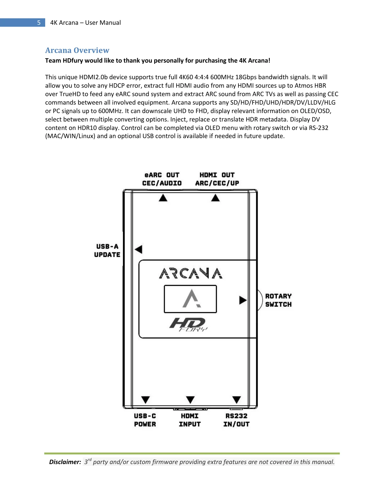 HDfury Arcana 18Gbps handleiding pagina 5