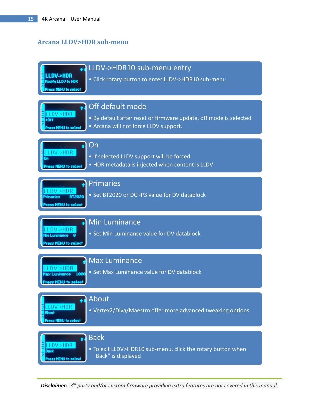 HDfury Arcana 18Gbps handleiding pagina 15