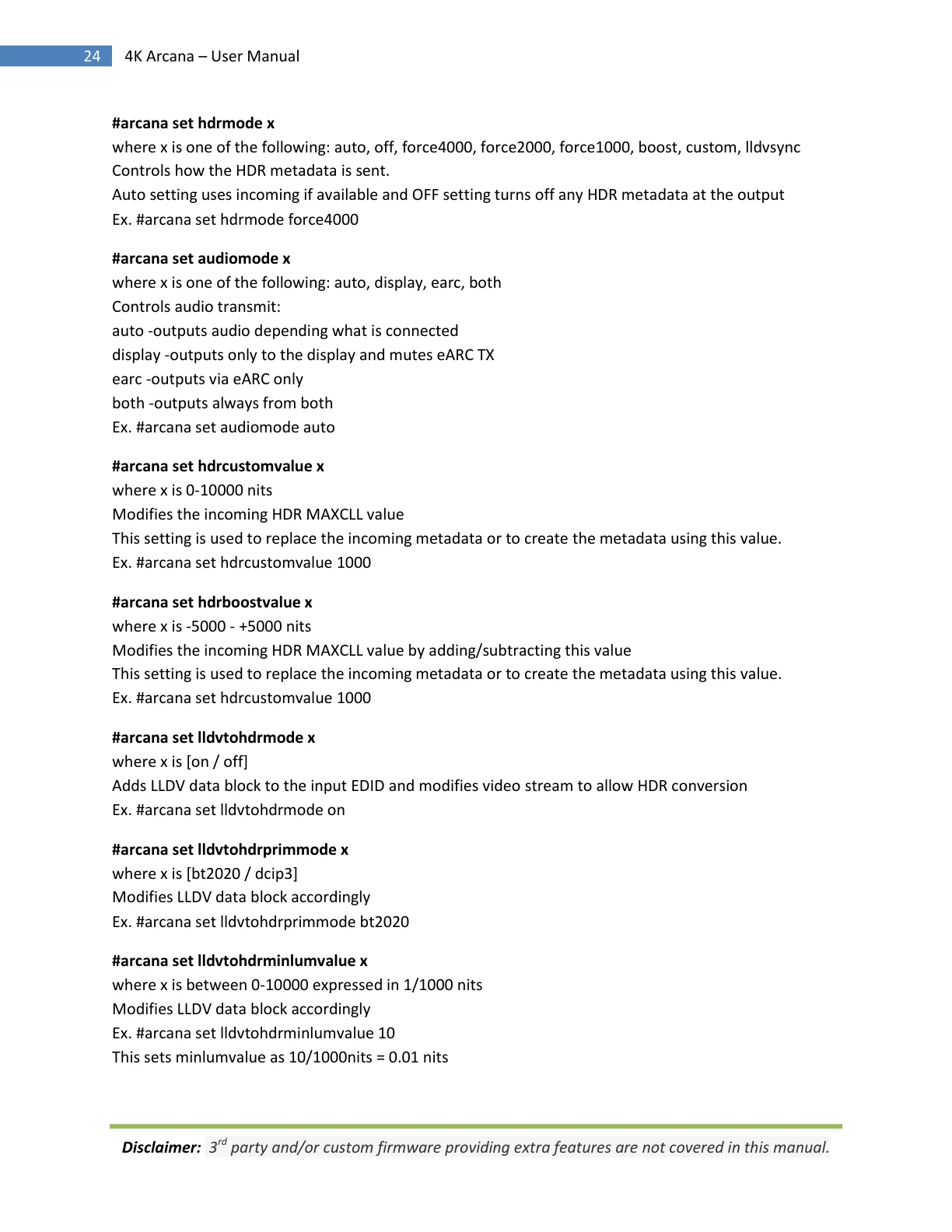 HDfury Arcana 18Gbps handleiding pagina 24