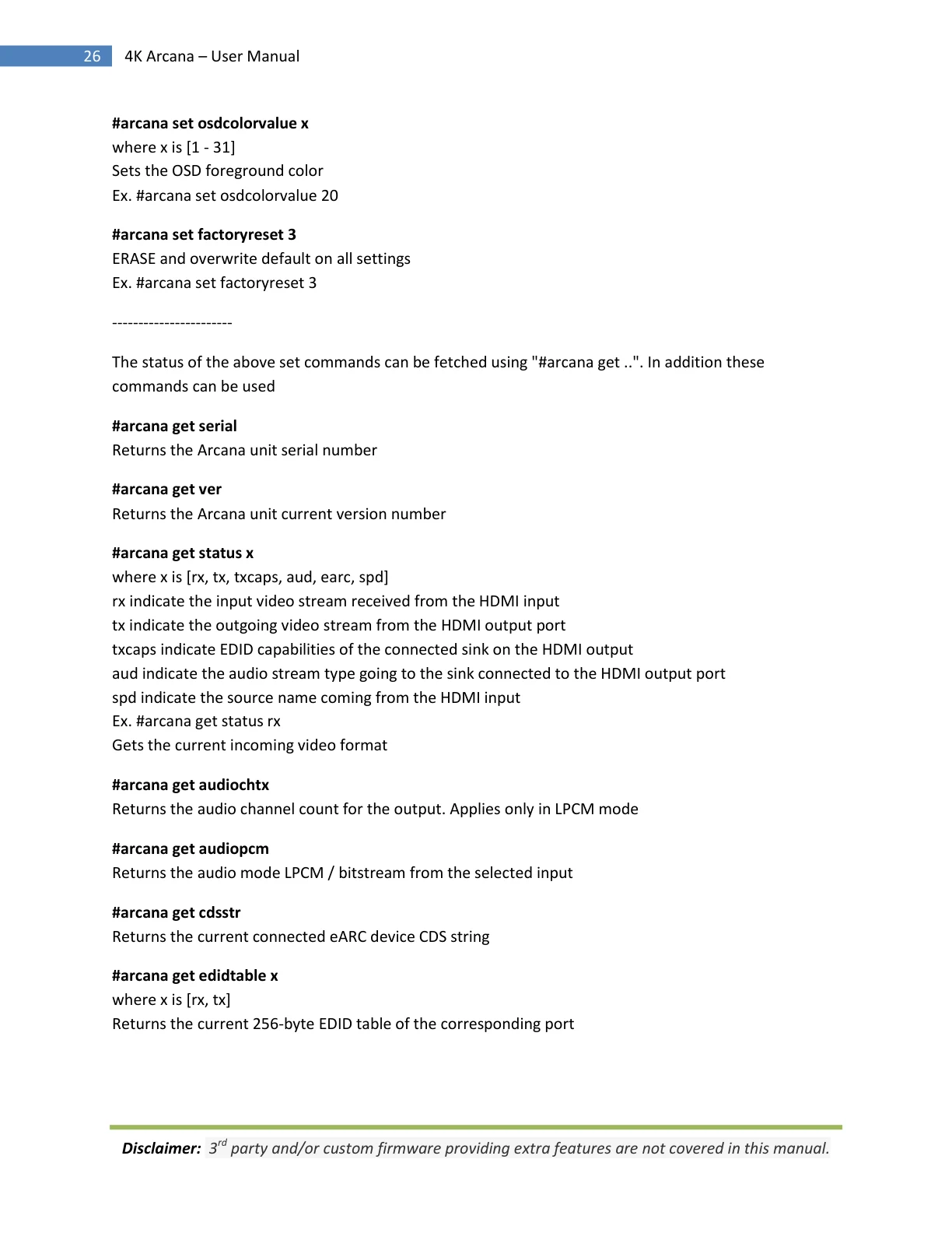 HDfury Arcana 18Gbps handleiding pagina 26