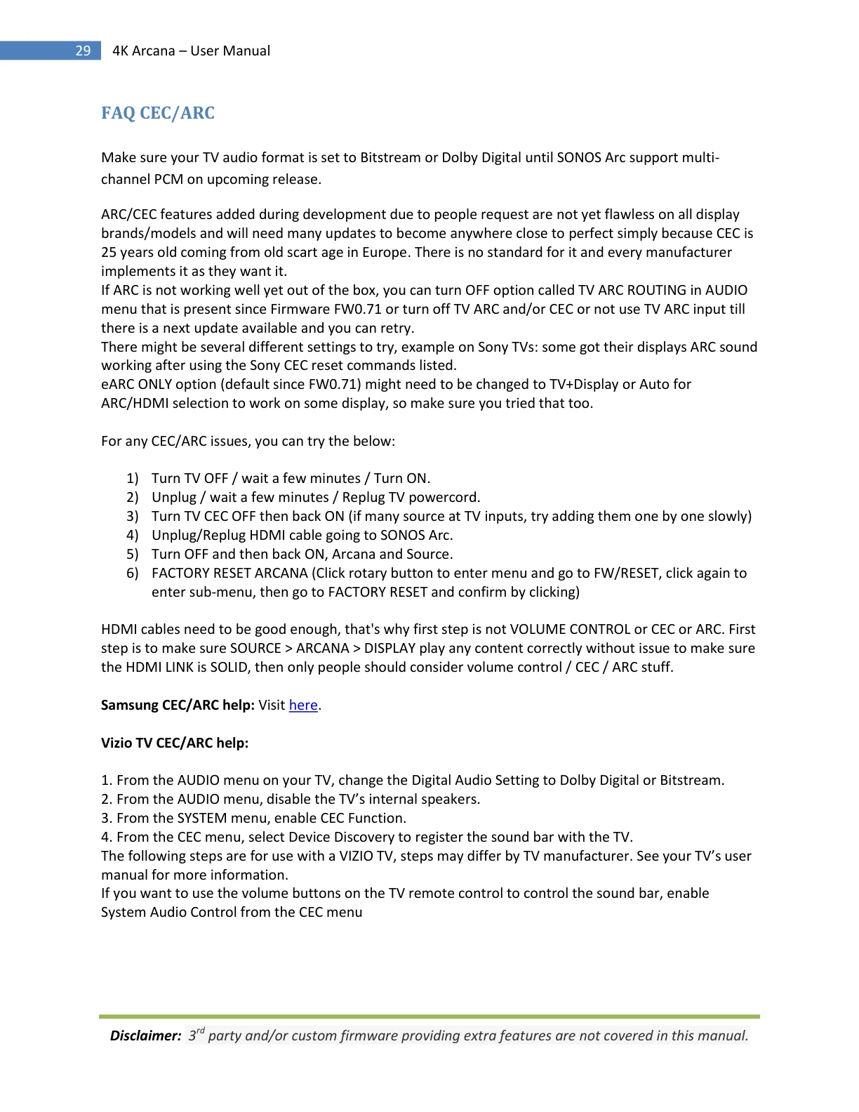 HDfury Arcana 18Gbps handleiding pagina 29