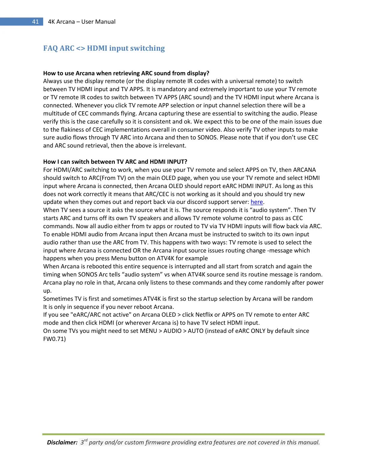 HDfury Arcana 18Gbps handleiding pagina 41