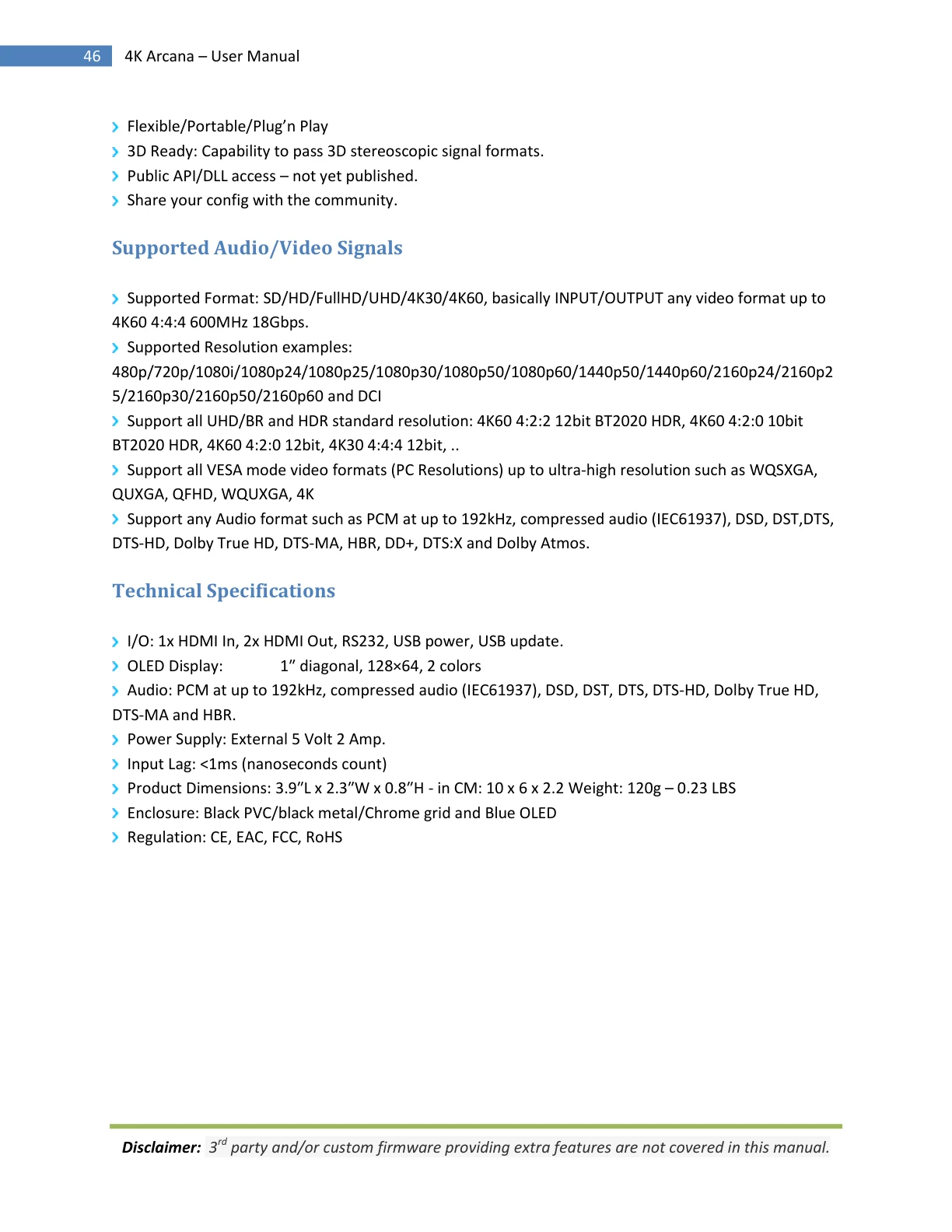 HDfury Arcana 18Gbps handleiding pagina 46