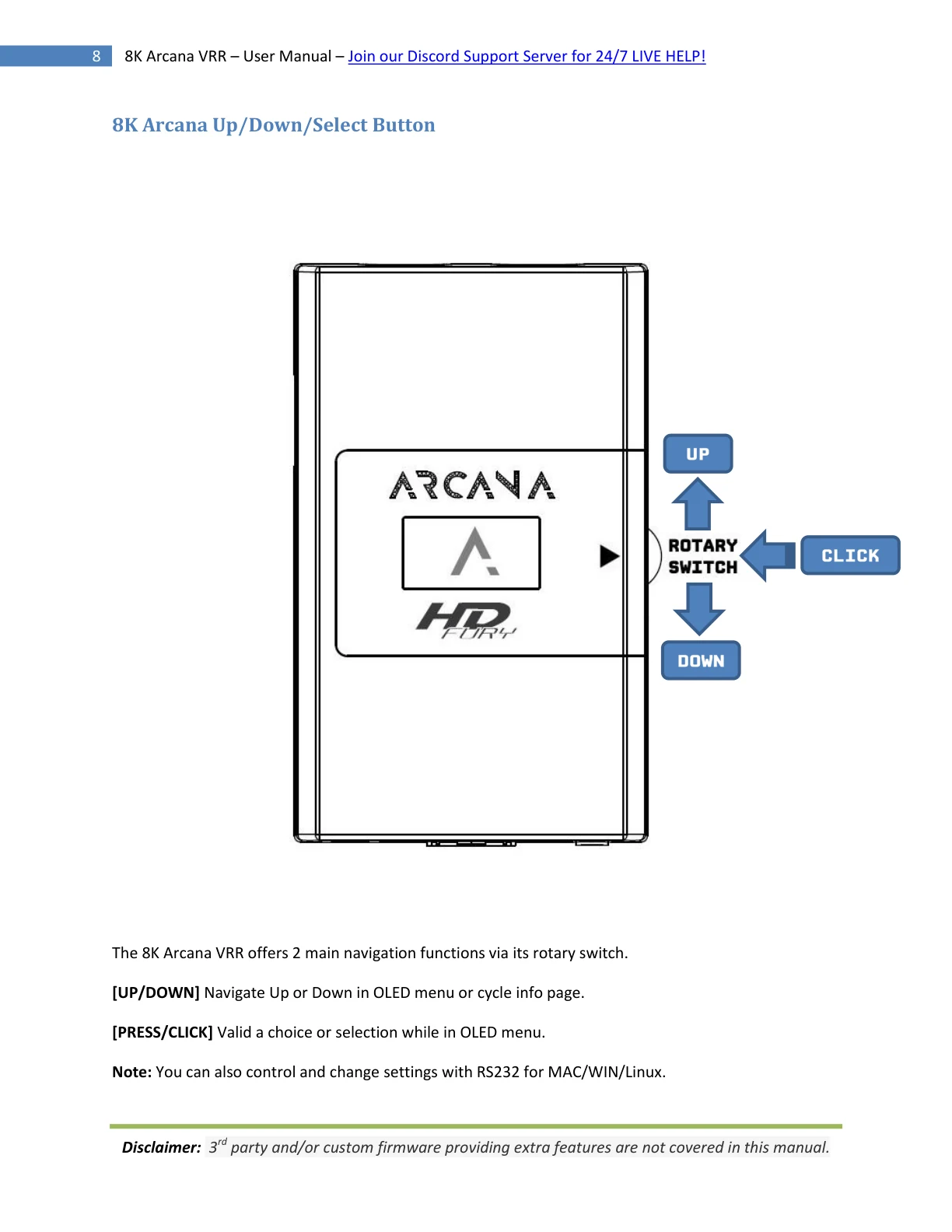 HDfury Arcana 2 handleiding pagina 8