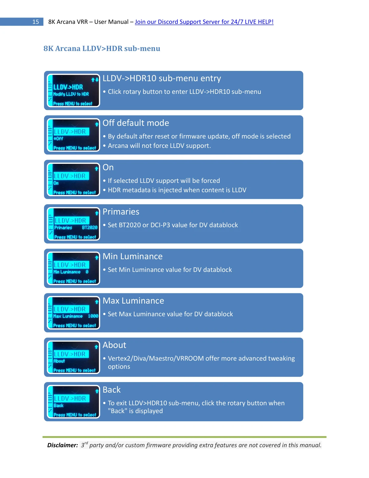 HDfury Arcana 2 handleiding pagina 15