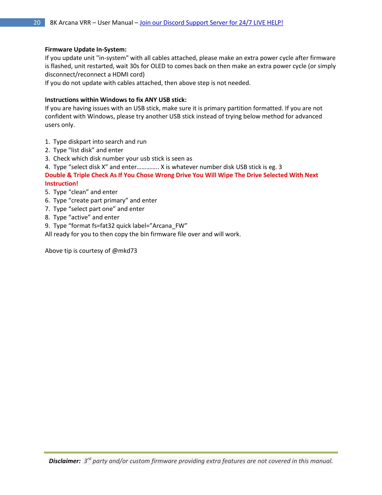 HDfury Arcana 2 handleiding pagina 20