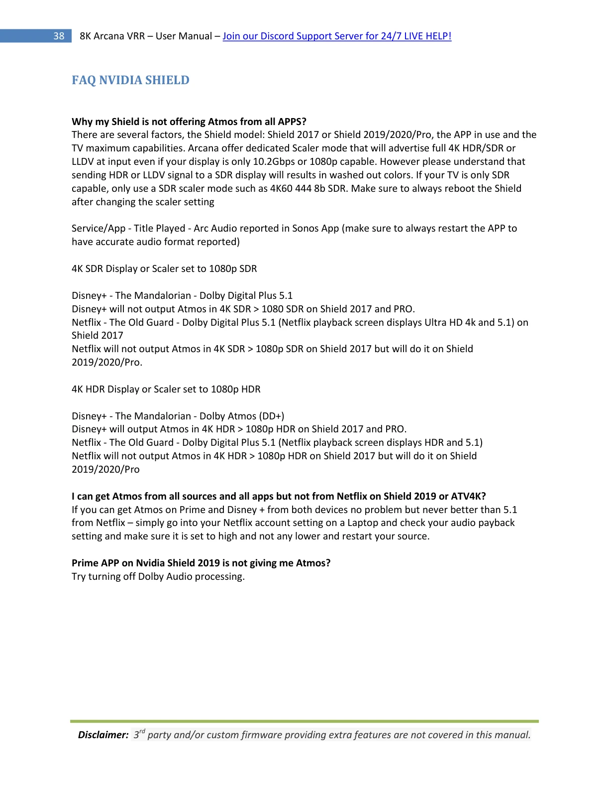 HDfury Arcana 2 handleiding pagina 38